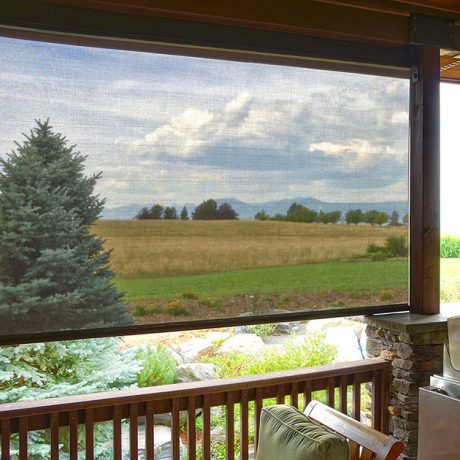 Smart Home with Smart Shades on Patio