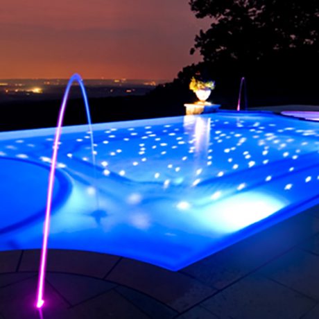 Outdoor Pool Star Lighting in connected home