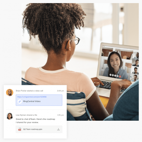 RingCentral Team Collaboration - Unified Communications Phone System for Conference Rooms in a Hybrid Workplace