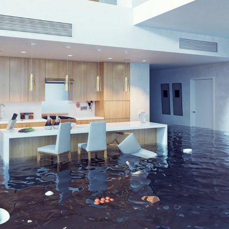 Flooded Home Kitchen